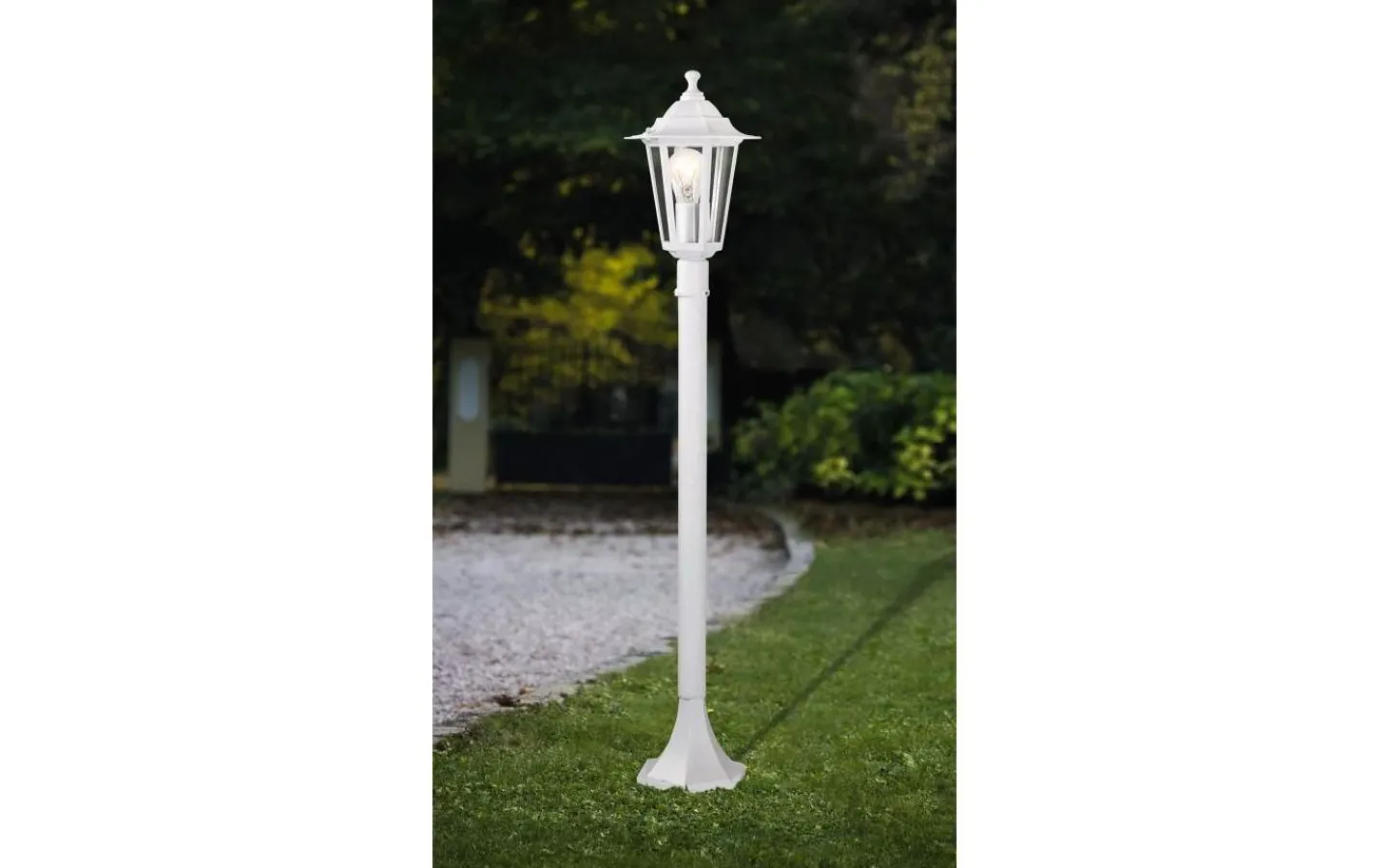 Pollare & Grindlyktor<Eglo Laterna Pollare 103cm Vit IP44