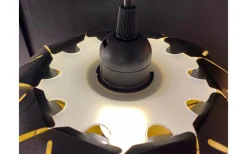 Stora Taklampor Ø50-69 Cm<Aneta Lattice Taklampa 50cm Svart/Guld