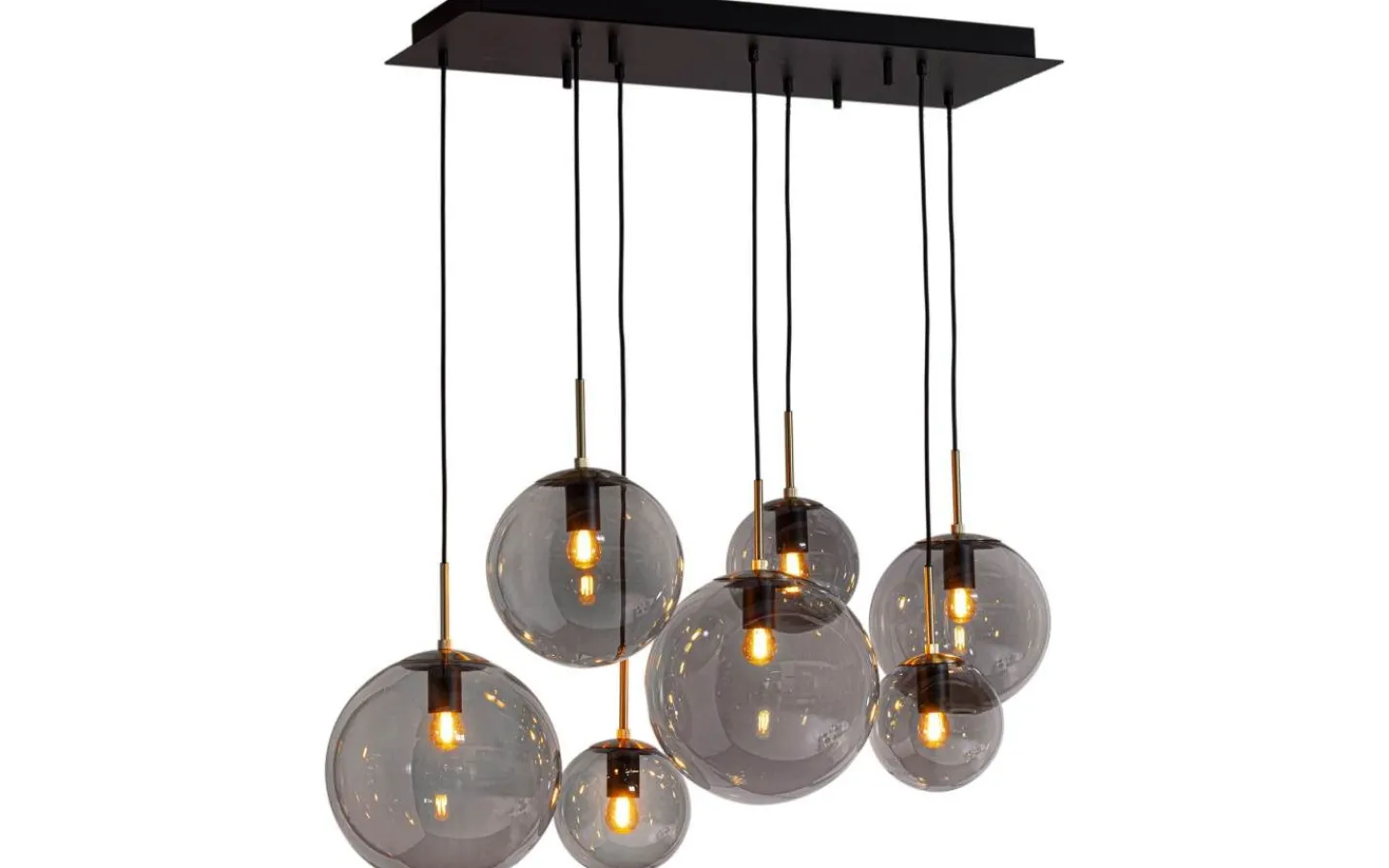 By Rydens Laura Taklampa 86cm Svart/Rökgrå* Avlånga Taklampor