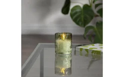 LED Blockljus Flamme Leaf 10cm Grön