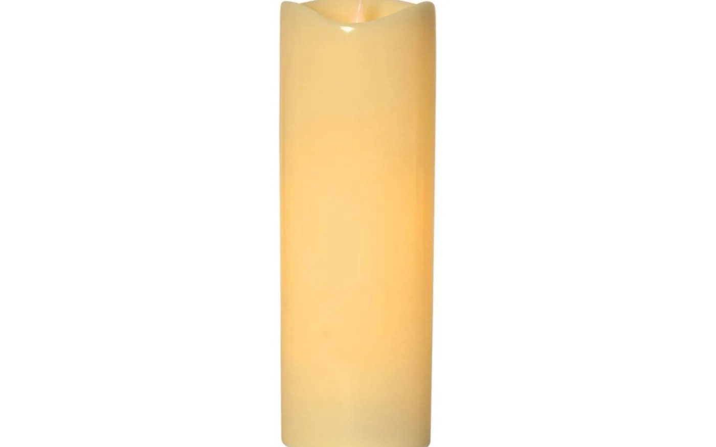 LED Blockljus Grande med Timer 38cm Utomhusbruk Beige