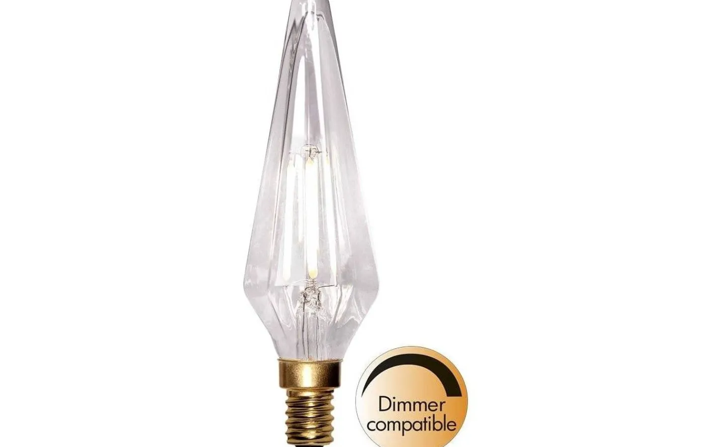 Dekorativa Ljuskällor E14<Star Trading LED E14 Diamant 4000K 300lm 3W(30W)