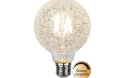 Dekorativa Ljuskällor E27<Star Trading LED E27 Glob 95mm DecoLED 2600K 65lm 1W(6W)