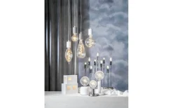 Dekorativa Ljuskällor E27<Star Trading LED E27 Glob 95mm DecoLED Line 2200K 150lm 2W(15W)