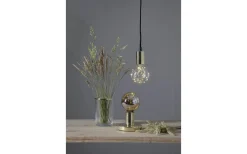 Dekorativa Ljuskällor E27|Heavy Smoke E27<Star Trading LED E27 Glob 95mm Dew Drop Smoke 2700K 20lm 1,5W(2W)