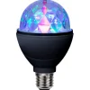 Star Trading LED E27 Glob 80mm Disco RGB Roterande 3W*Barn Barnrum