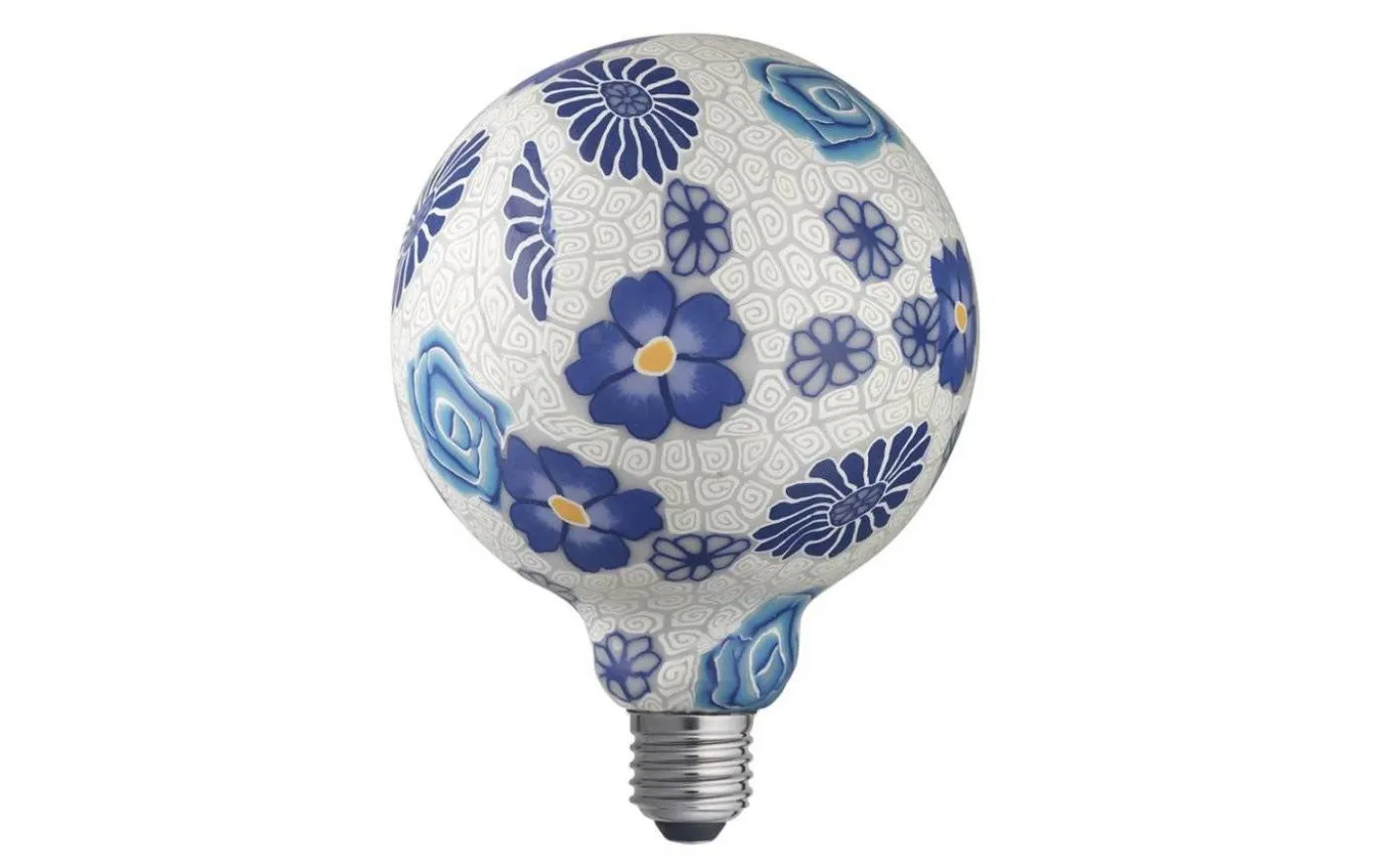 LED E27 Glob 125mm Flower Blue 2700K 30lm 1,6W(5W)