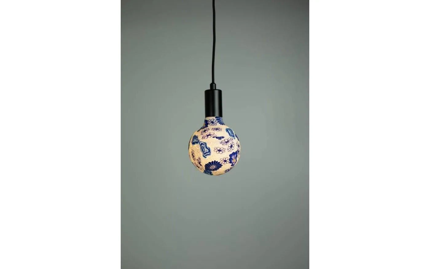 LED E27 Glob 125mm Flower Blue 2700K 30lm 1,6W(5W)