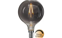 Dekorativa Ljuskällor E14<Star Trading LED E14 Glob 80mm Heavy Smoke 2100K 45lm 1,5W(5W)