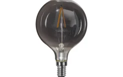 Dekorativa Ljuskällor E14<Star Trading LED E14 Glob 80mm Heavy Smoke 2100K 45lm 1,5W(5W)