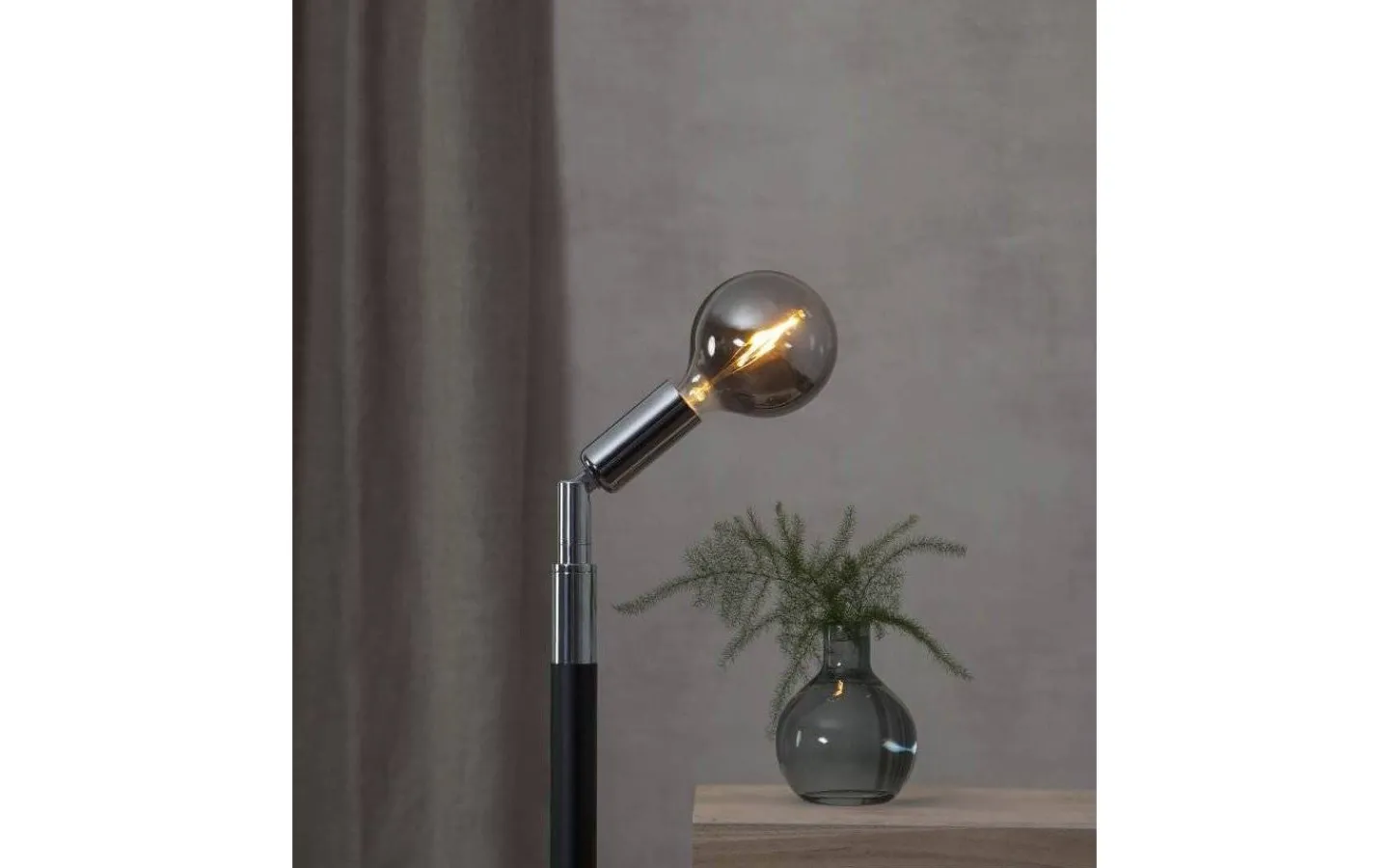 Dekorativa Ljuskällor E14<Star Trading LED E14 Glob 80mm Heavy Smoke 2100K 45lm 1,5W(5W)