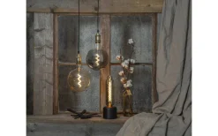 Dekorativa Ljuskällor E27|Heavy Smoke E27<Star Trading LED E27 Glob 200mm Industrial Vintage Smoke 2200K 55lm 2,6W(5W)