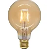 Dekorativa Ljuskällor E27<Star Trading LED E27 Glob 95mm Plain Amber 2000K 80lm 0,75W(8W)
