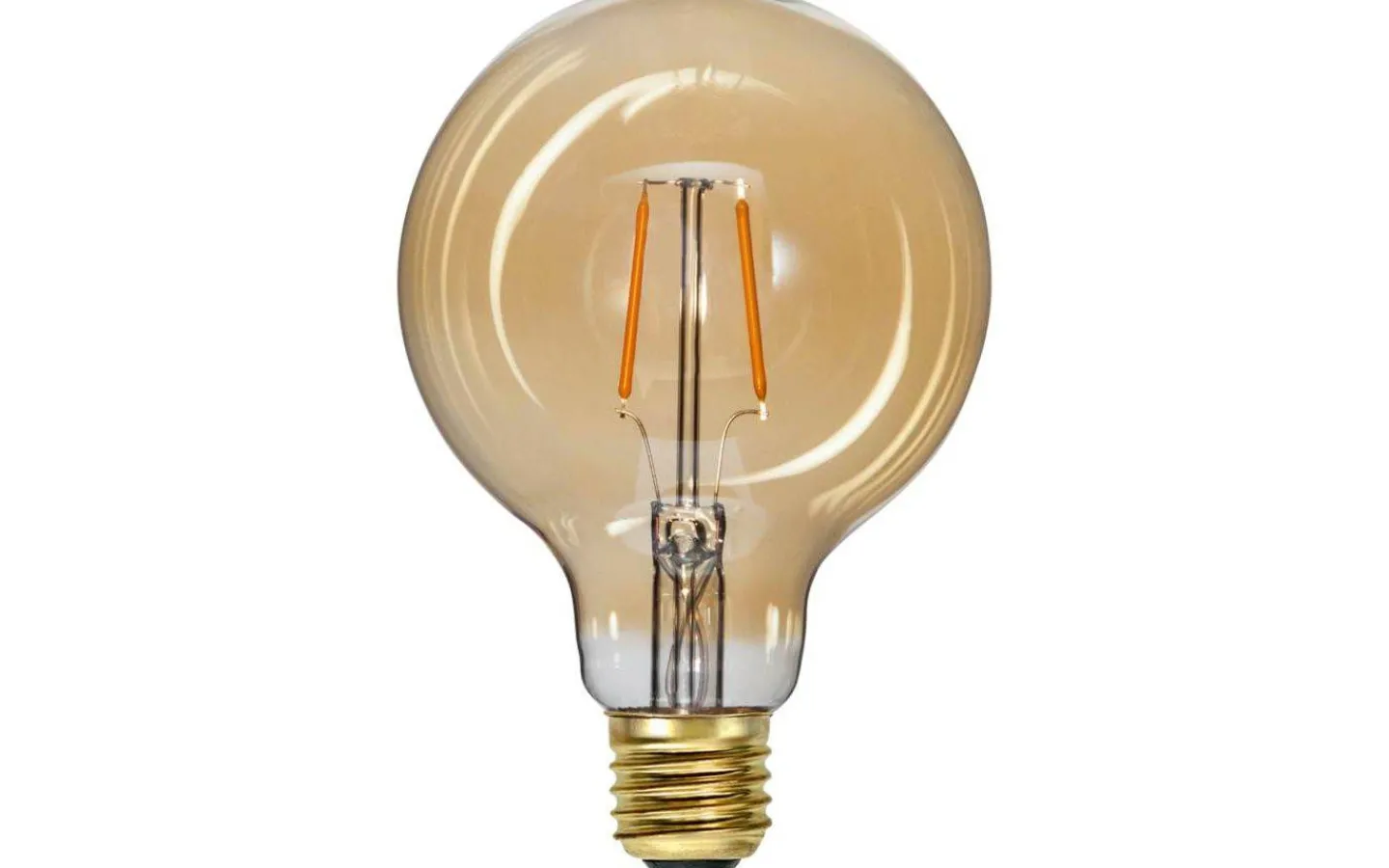 Dekorativa Ljuskällor E27<Star Trading LED E27 Glob 95mm Plain Amber 2000K 80lm 0,75W(8W)