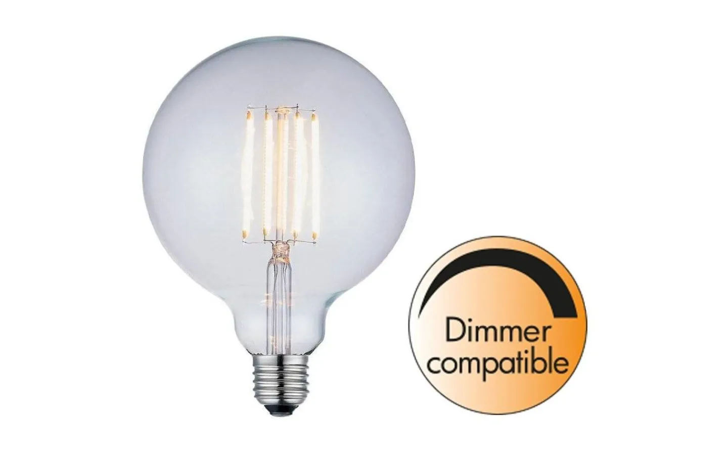 Halo Design LED E27 Glob 125mm Soft Glow 1800K 130lm 2W(13W)* Dekorativa Ljuskällor E27