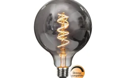 LED E27 Glob 125mm Spiral Smoke 2100K 40lm 2W(4W)