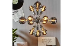 LED E27 Glob 125mm Spiral Smoke 2100K 40lm 2W(4W)