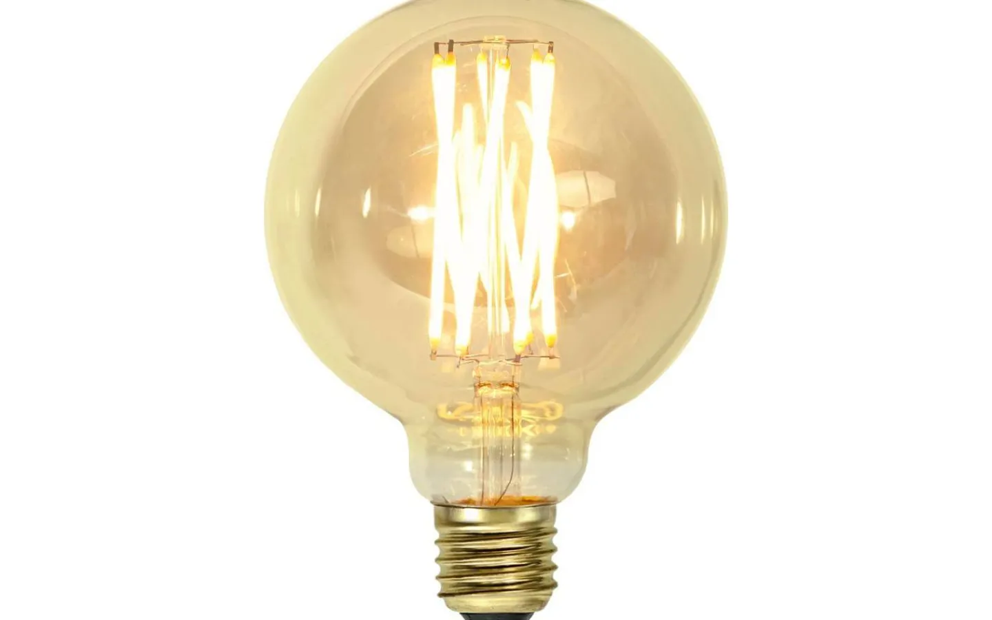Dekorativa Ljuskällor E27<Star Trading LED E27 Glob 95mm Vintage Gold 1800K 240lm 3,8W(22W)