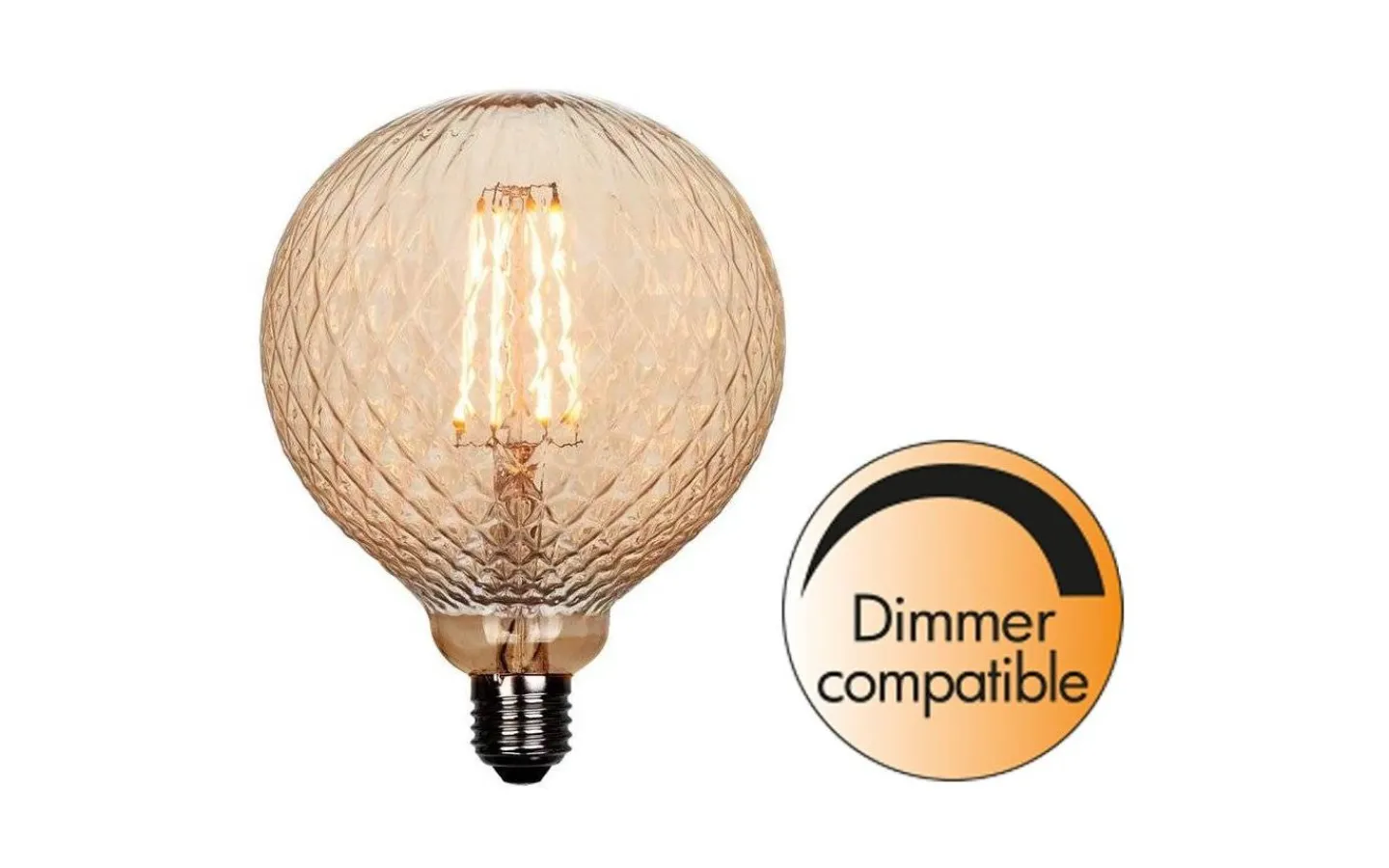 Halo Design LED E27 Glob Soft Glow 125mm 1800K 130lm 2W(10W) Klar* Dekorativa Ljuskällor E27