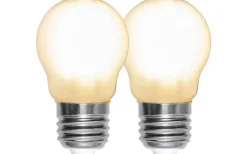 LED E27 Klot Frostad 2700K 470lm 4,5W(40W) 2-pack