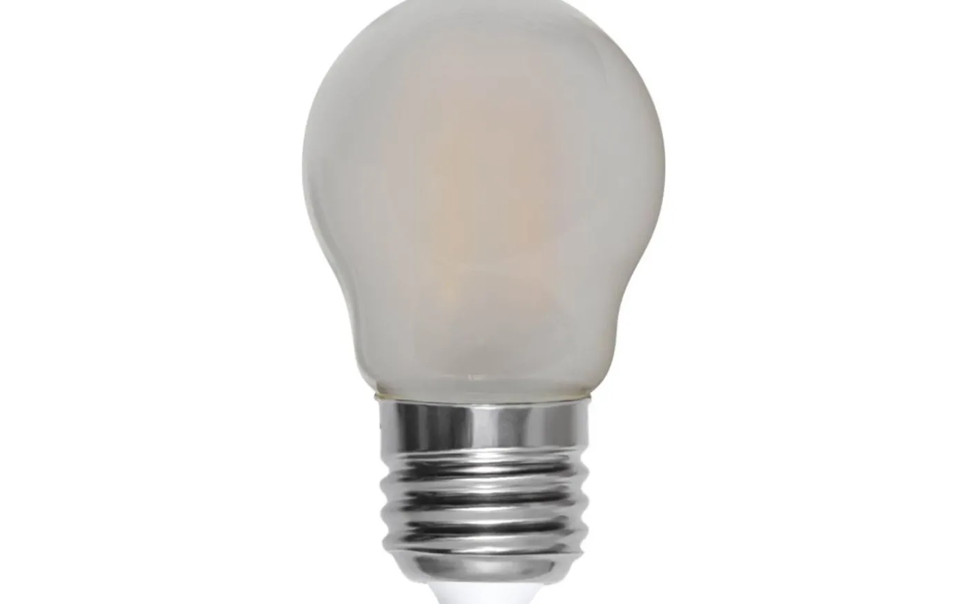 LED E27 Klot Frostad 2700K 470lm 4,5W(40W) 2-pack