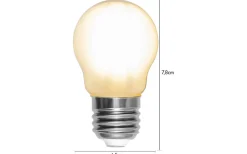 LED E27 Klot Frostad 2700K 470lm 4,5W(40W) 2-pack