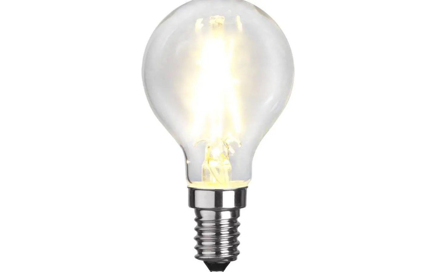 Glödlampsersättare E14<Star Trading LED E14 Klot 2700K 250lm 2,6W(25W)