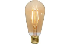 LED E27 Lyktlampa Plain Amber 2000K 80lm 0,75W(10W)