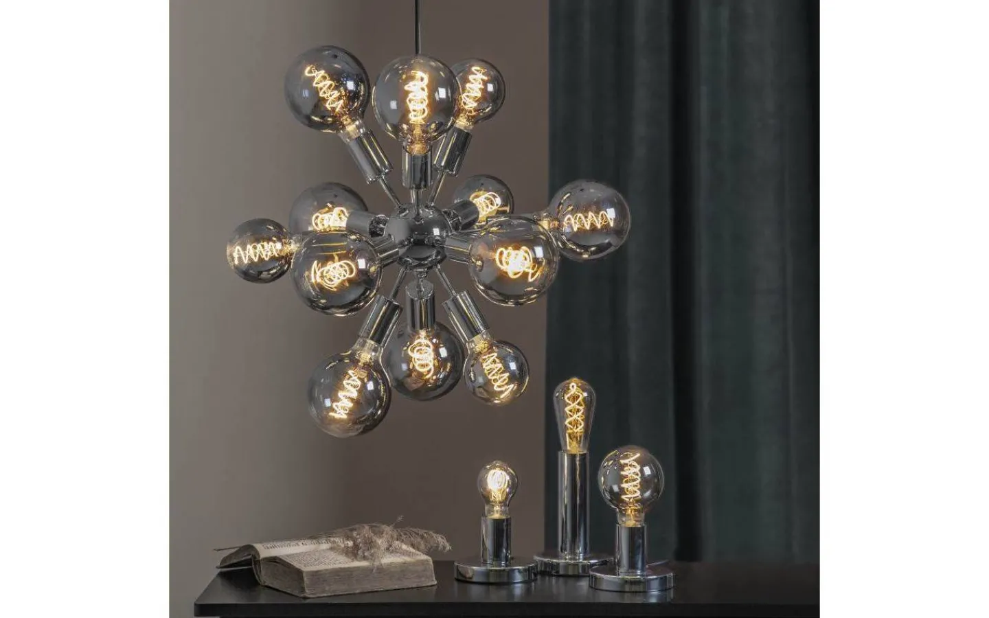 Heavy Smoke E27<Star Trading LED E27 Normal Spiral Smoke 2100K 50lm 2W(5W)