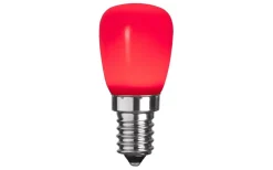 Dekorativa Ljuskällor E14<Star Trading LED E14 Päron Okrossbar Röd 2lm 0,9W