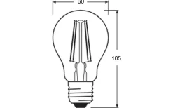 Sensorlampa E27<Osram LED E27 Skymningssensor 4000K 806lm 6,5W(60W)