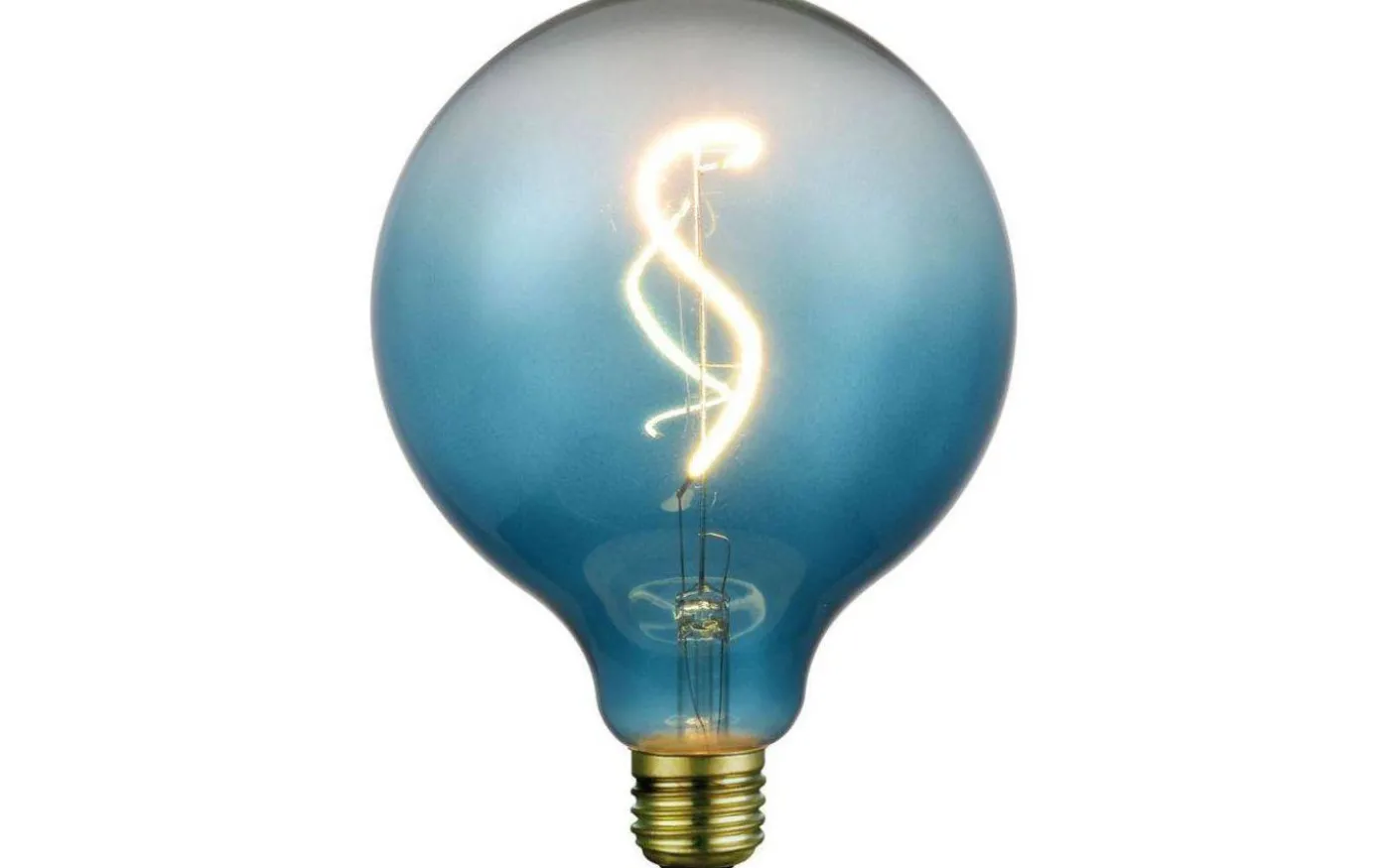 LED E27 3-Steg DIM Glob 125mm 2200K 200lm 4W(20W) Blå