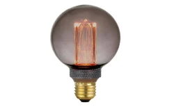 LED E27 3-Steg DIM Glob 80mm 1800K 200lm 5W(20W) Smoke