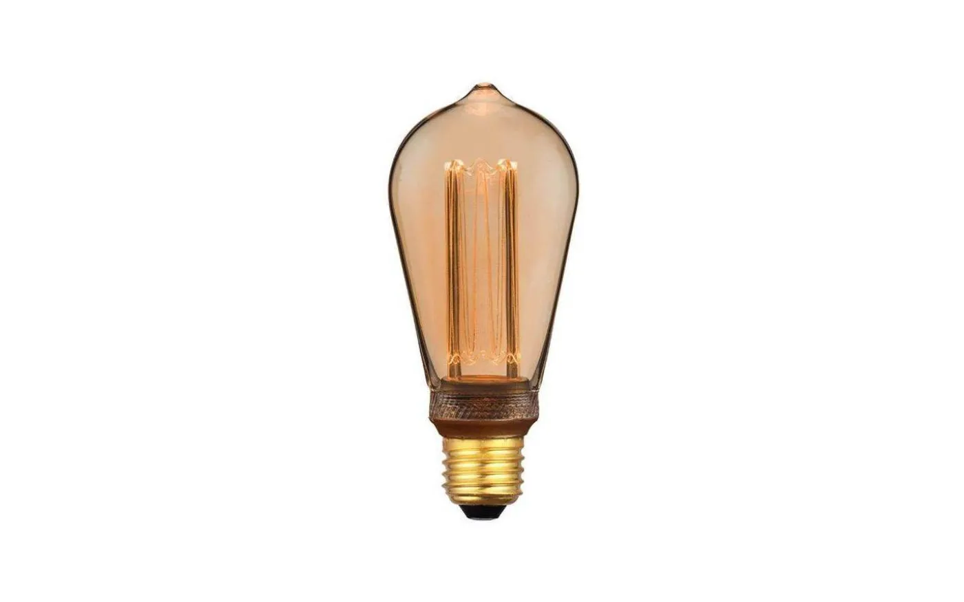 LED E27 3-Steg DIM Lyktlampa Soft Glow 1800K 120lm 5W(10W) Amber