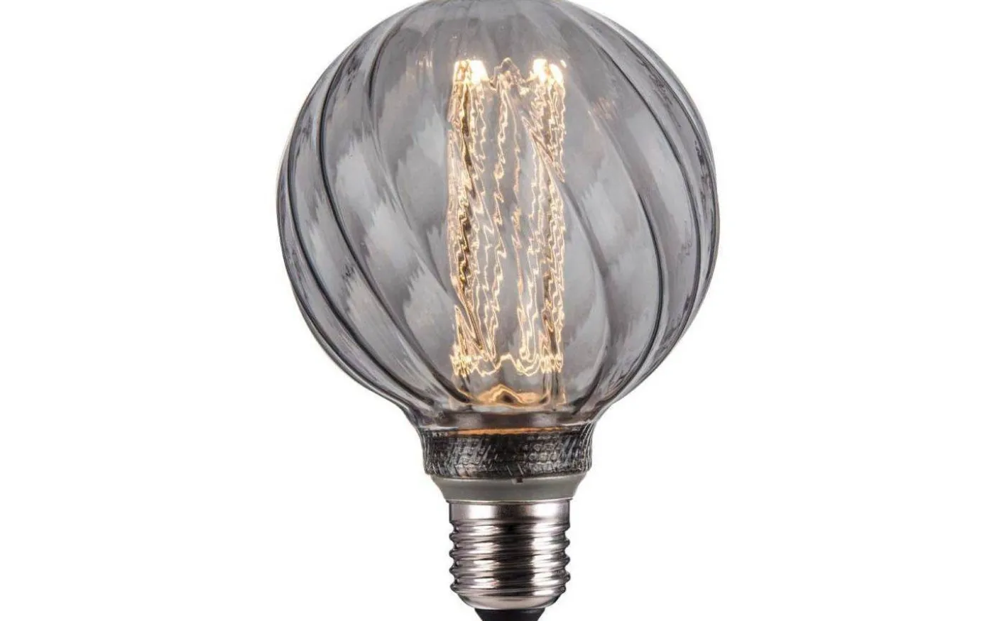 LED E27 3-Steg DIM Minne Glob 95mm 3000K 300lm 4,5W(30W) Smoke