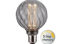 LED E27 3-Steg DIM Minne Glob 95mm 3000K 300lm 4,5W(30W) Smoke
