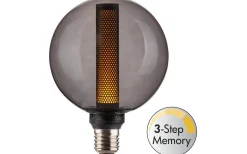 Heavy Smoke E27|3-Steg Dim E27<Halo Design LED E27 3-Steg DIM Minne Glob 125mm 2000K 300lm 3W(25W) Smoke