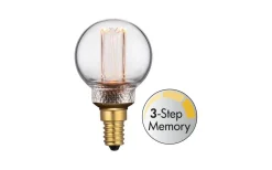 Dekorativa Ljuskällor E14|3-Steg Dim E14<Halo Design LED E14 3-Steg DIM Minne Klot 45mm 3000K 200lm 2W(20W) Blitz