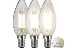 Star Trading LED E14 3-Steg DIM Minne Kron 3000K 470lm 4,2W(40W)* Dekorativa Ljuskällor E14|3-Steg Dim E14