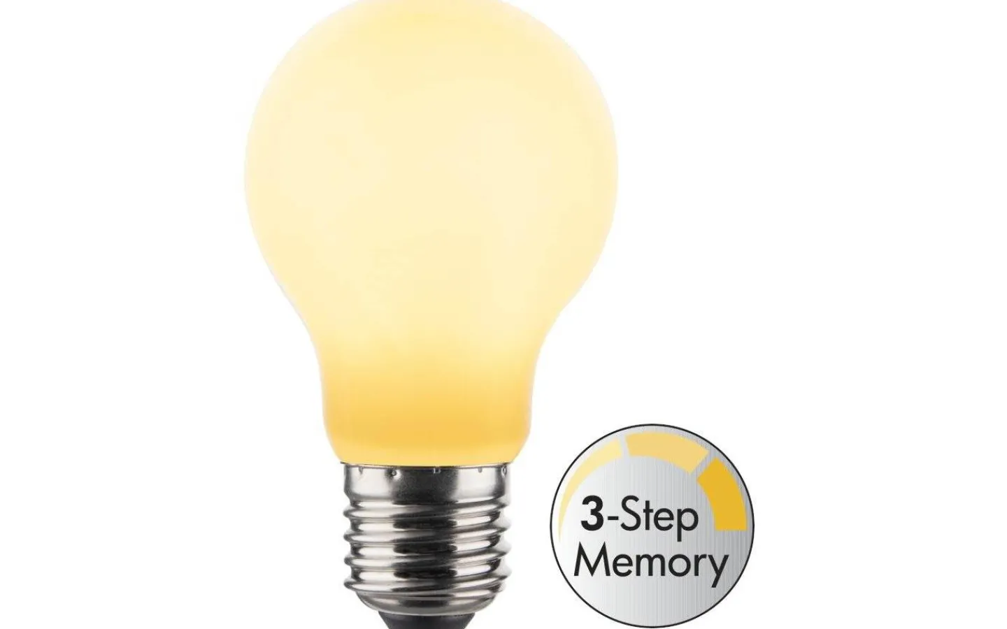 Halo Design LED E27 3-Steg DIM Minne Normal Opal 2700K 806lm 7W(75W)* 3-Steg Dim E27|Opal E27