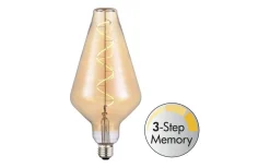 Dekorativa Ljuskällor E27|3-Steg Dim E27<Halo Design LED E27 3-Steg DIM Minne Stor 125mm 2000K 360lm 4W(30W) Amber