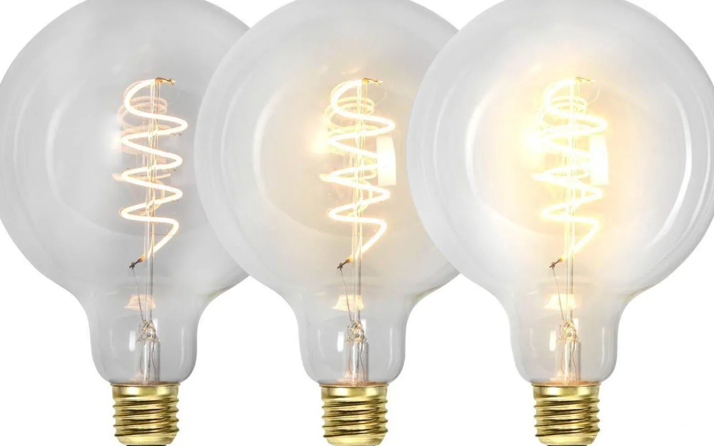 Dekorativa Ljuskällor E27|3-Steg Dim E27<Star Trading LED E27 3-Steg DIM-Minne Glob 125mm Spiral 2100K 270lm 4W(27W)