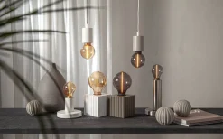 LED E27 3-Steg DIM-Minne Glob 95mm DecoLed One Amber 1800K 100lm 2W(10W)