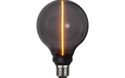 Star Trading LED E27 3-Steg DIM-Minne Glob 95mm DecoLed One Svart 1800K 60lm 2W(6W)* 3-Steg Dim E27