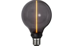 Star Trading LED E27 3-Steg DIM-Minne Glob 95mm DecoLed One Svart 1800K 60lm 2W(6W)* 3-Steg Dim E27