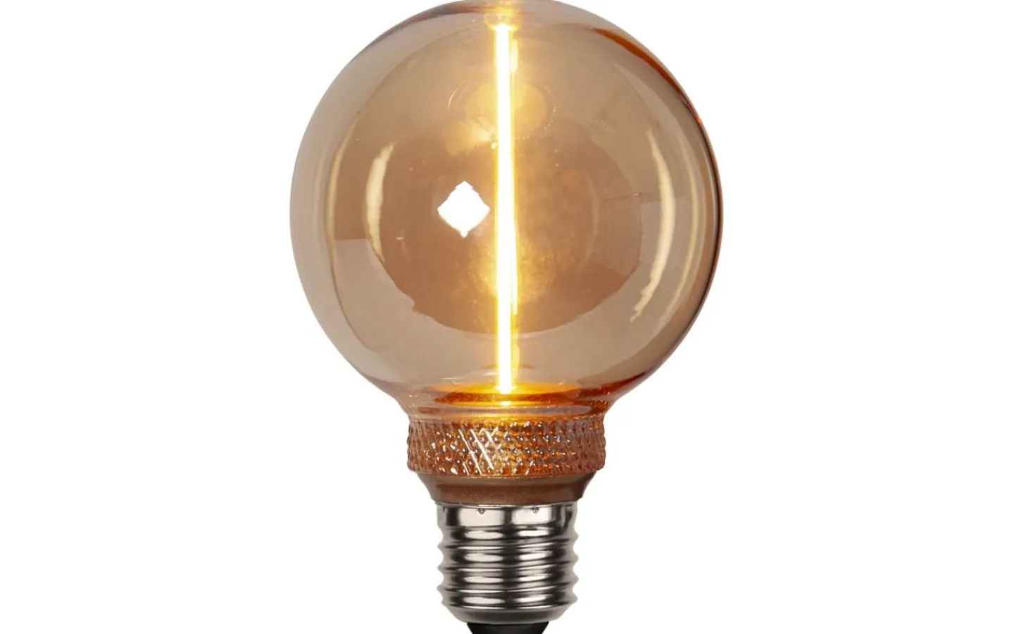 3-Steg Dim E27<Star Trading LED E27 3-Steg DIM-Minne Glob 80mm DecoLed One Amber 1800K 100lm 2W(10W)