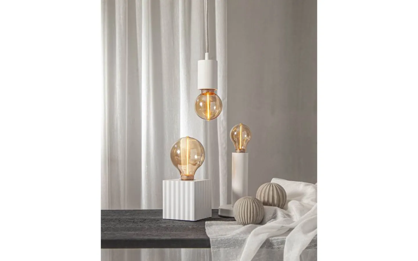 3-Steg Dim E27<Star Trading LED E27 3-Steg DIM-Minne Glob 80mm DecoLed One Amber 1800K 100lm 2W(10W)