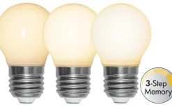 Star Trading LED E27 3-Steg DIM-Minne Klot Opal RA90 2700K 350lm 4W(32W)* 3-Steg Dim E27|Opal E27