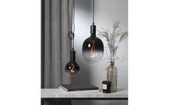 Dekorativa Ljuskällor E27<Star Trading LED E27 Stor 175mm ColourMix Svart 2100K 55lm 2,5W(5W)