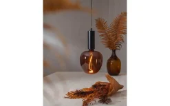 Dekorativa Ljuskällor E27<Star Trading LED E27 Stor 190mm DecoLED Brun 1800K 45lm 2W